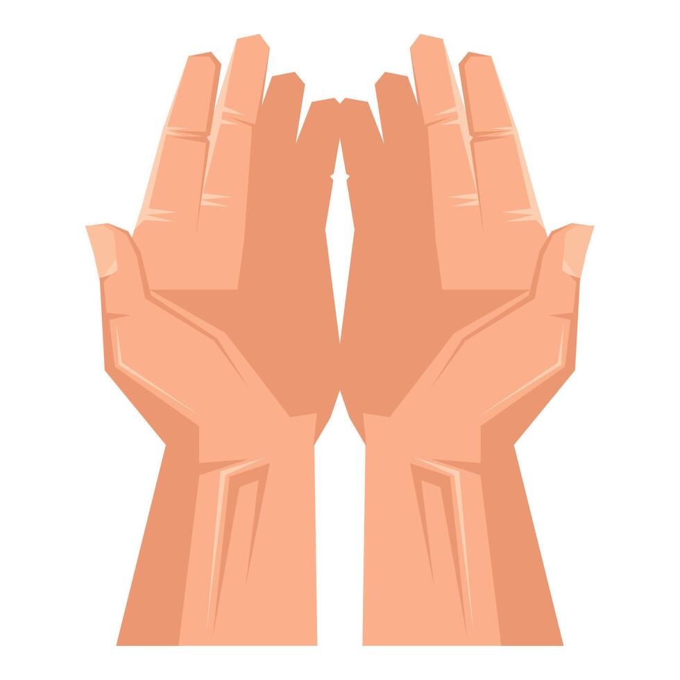 hands human receiving vector