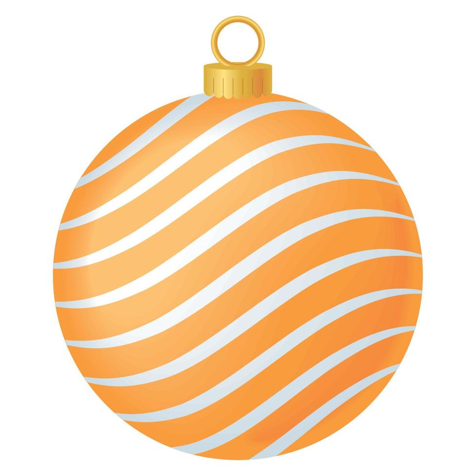 bola de oro de navidad vector