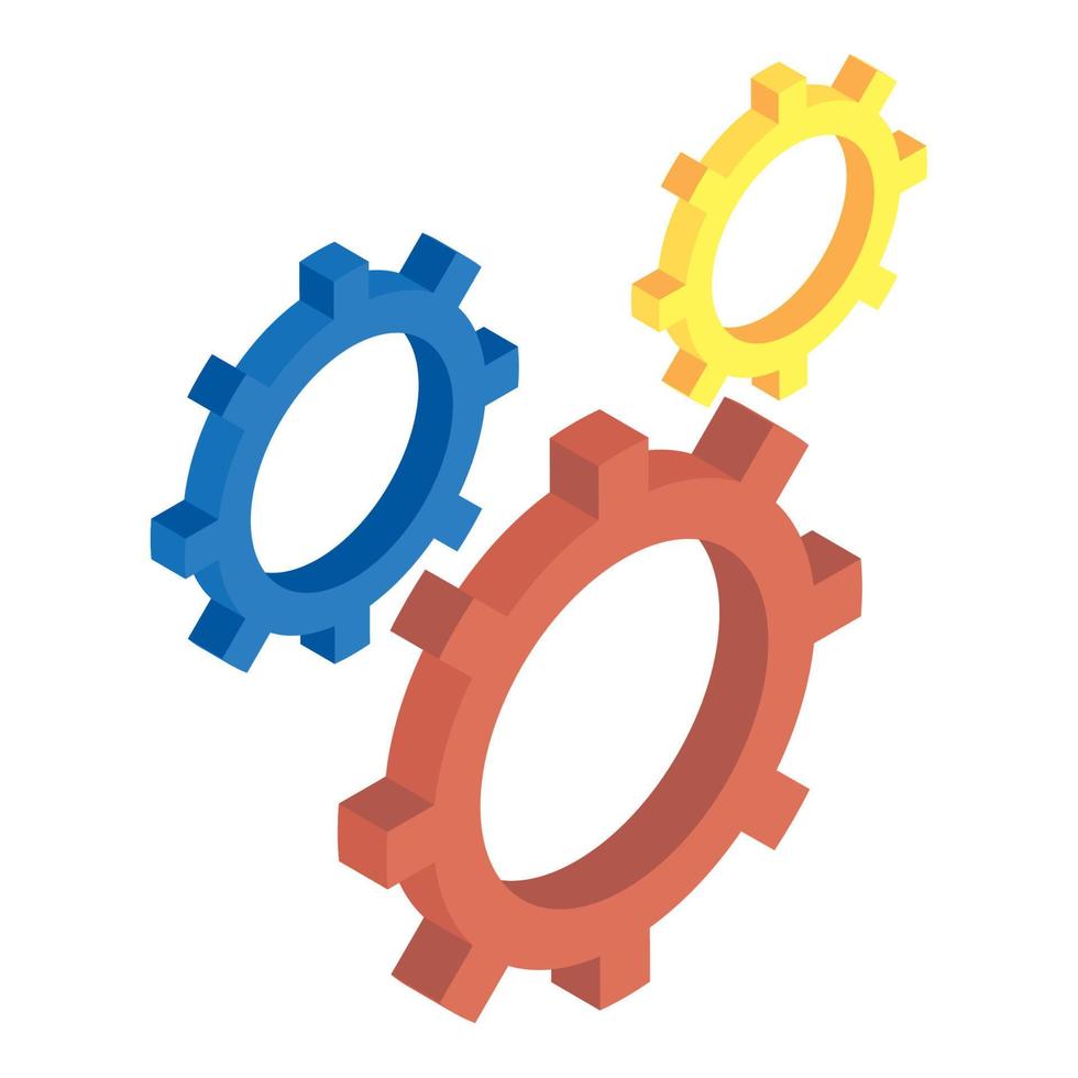 gears cogs setting vector