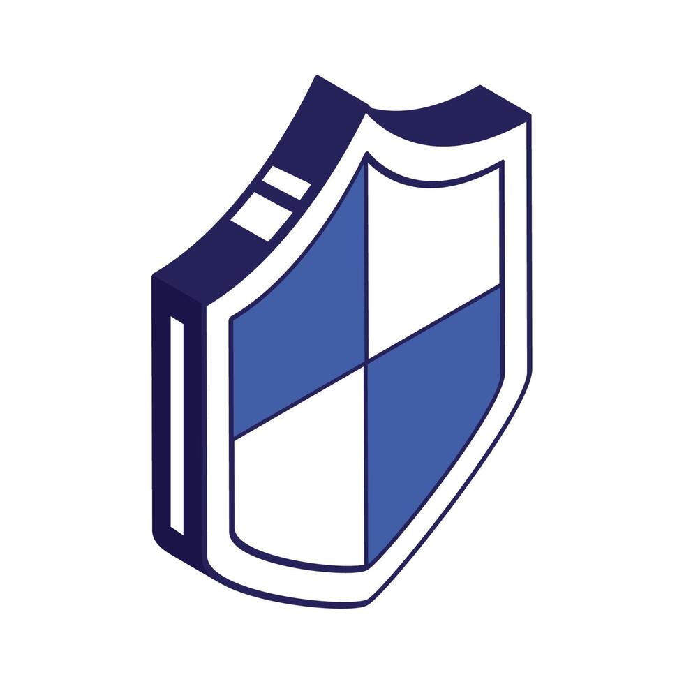 security shield isometric vector