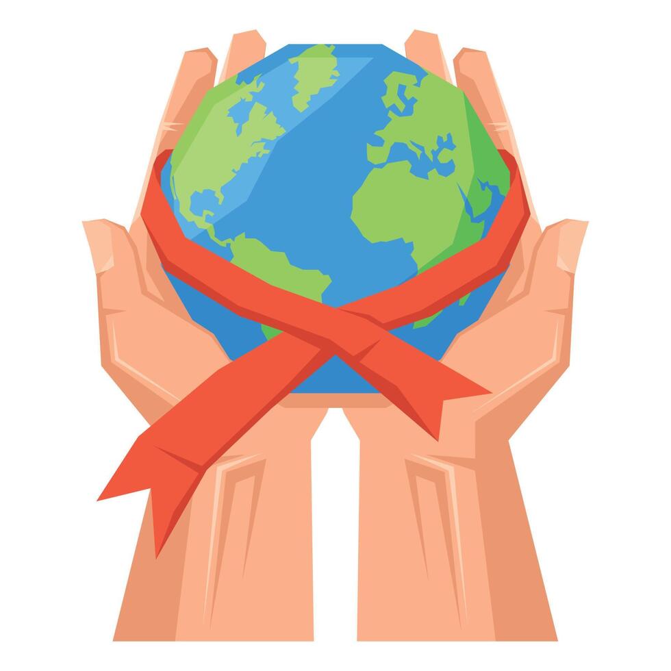 world aids day vector
