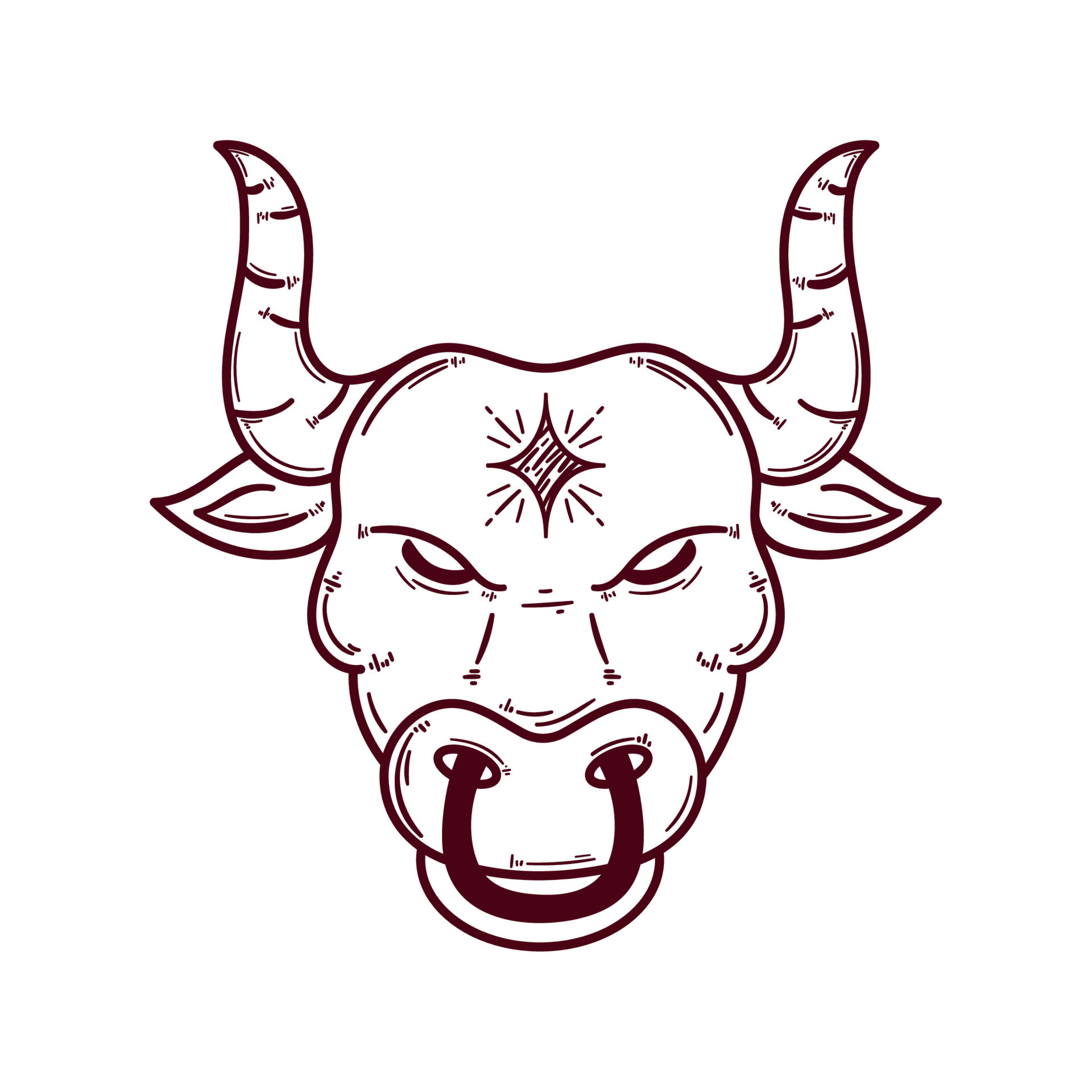 taurus zodiac sign 13816058 Vector Art at Vecteezy