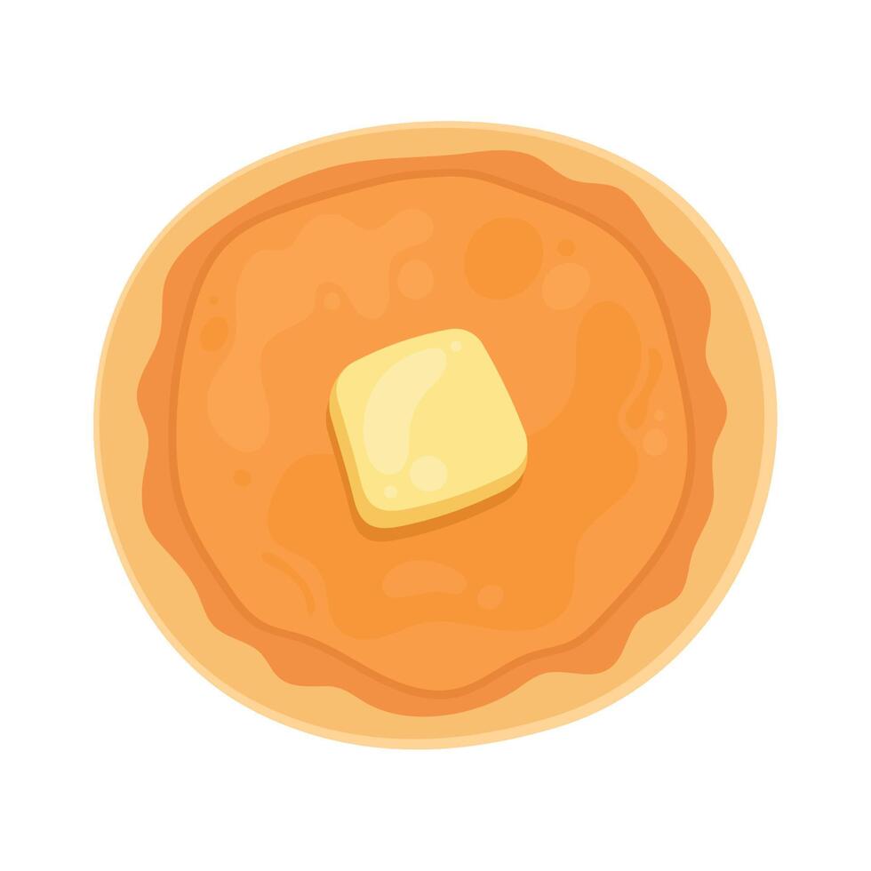 pancake and butter vector