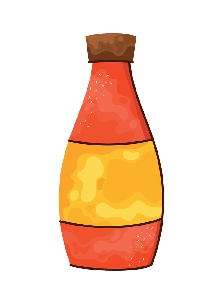 sweet syrup bottle vector