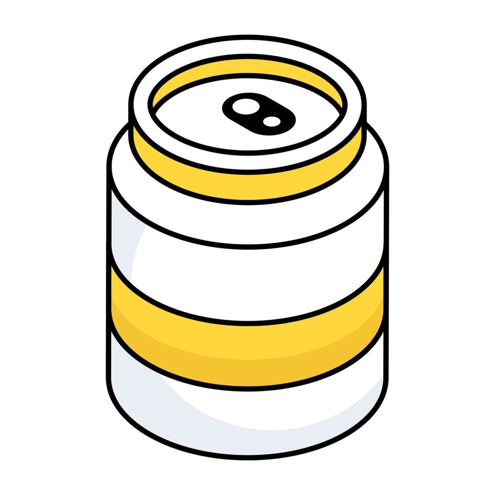 Modern design icon of tin pack vector