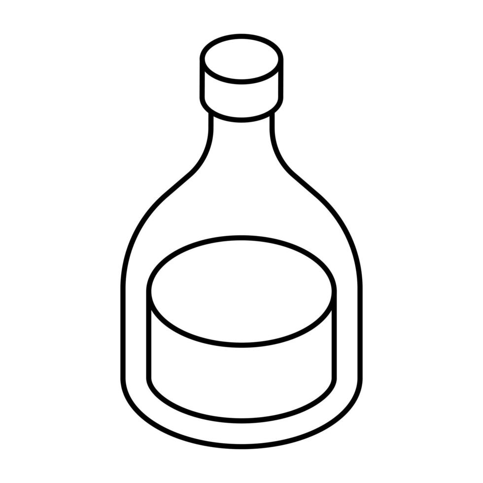 Modern design icon of wine bottle vector