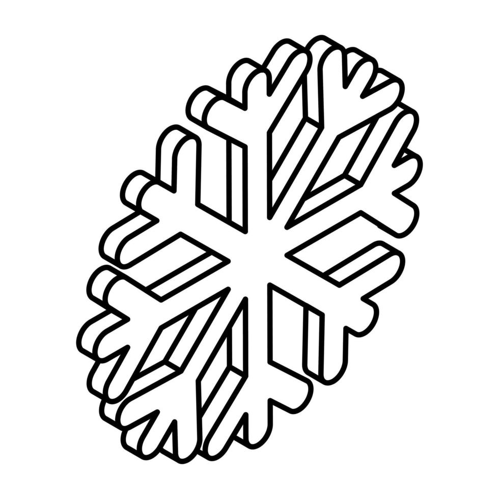 Modern design icon of snowfall vector