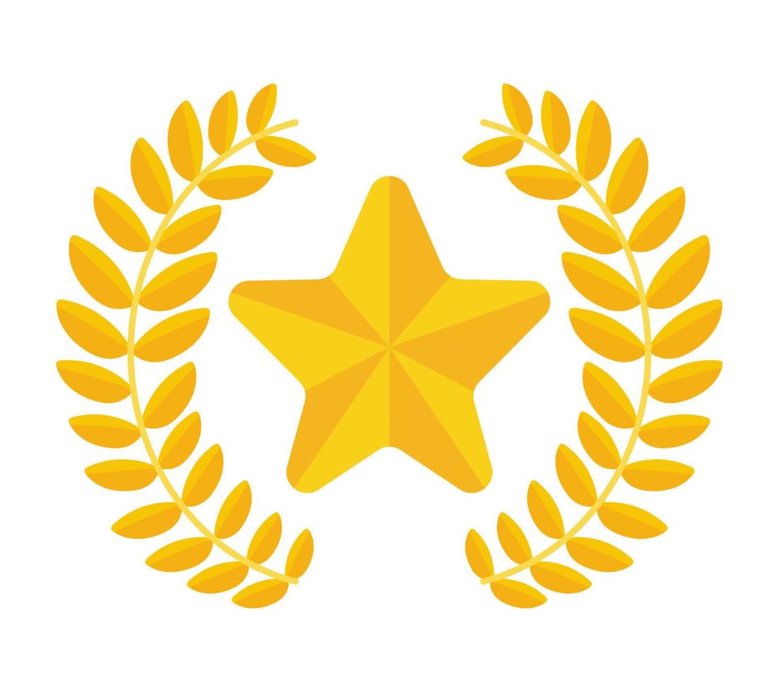 prize star emblem vector
