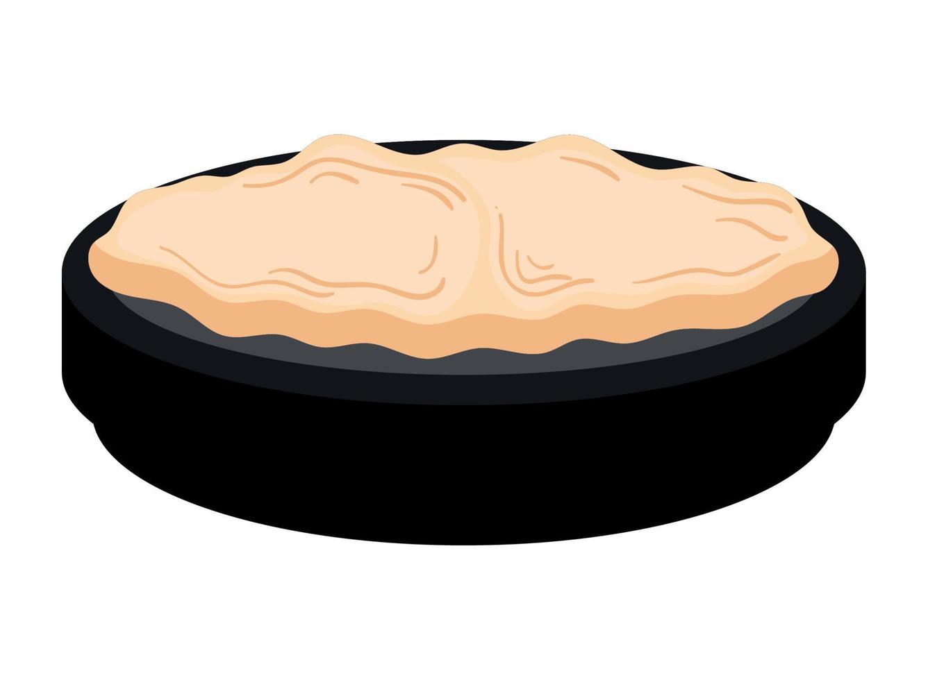 icono de plato de comida árabe vector