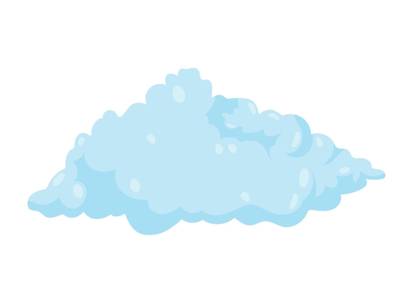 clima de nubes suaves vector