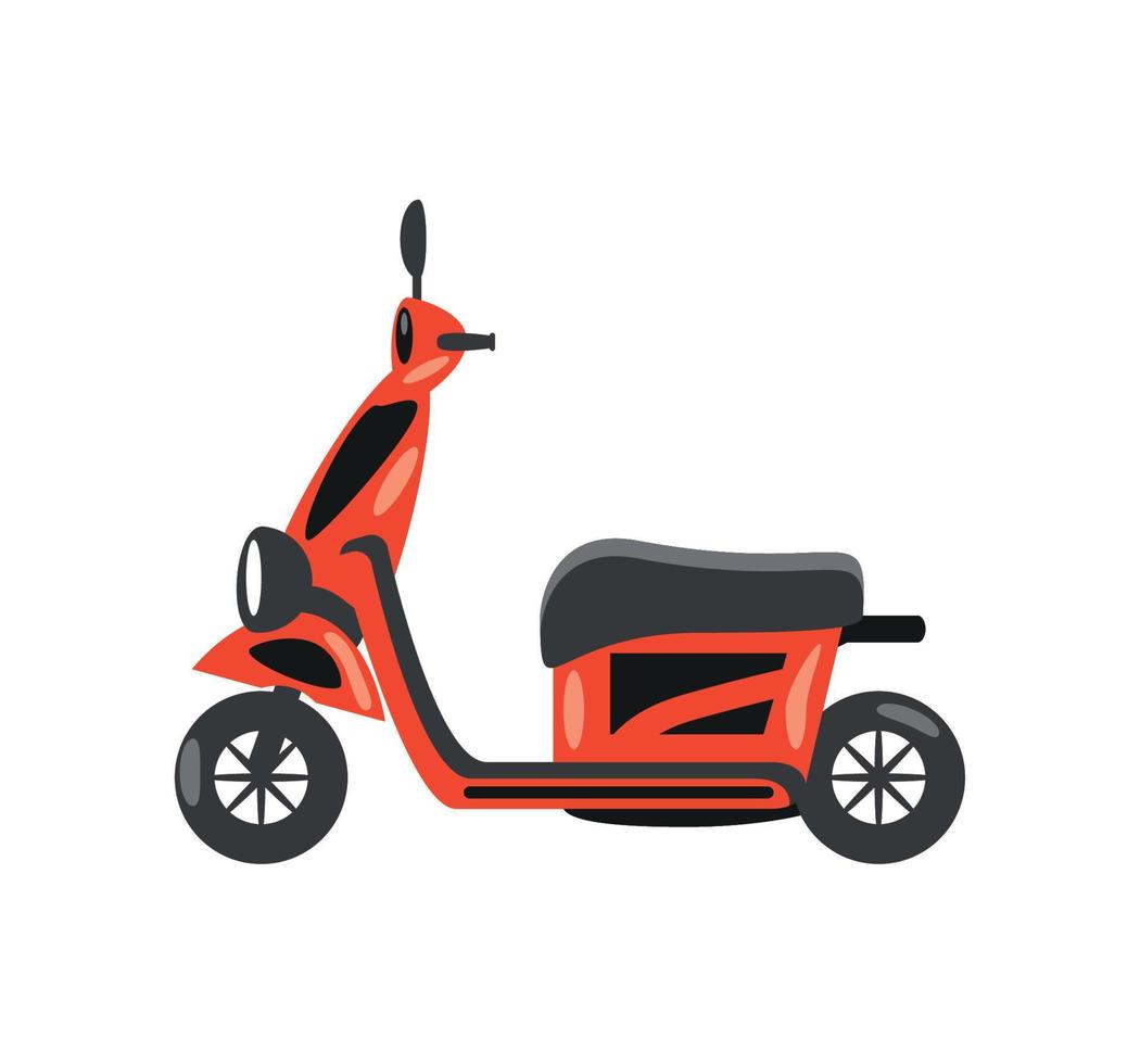 icono de transporte de scooter vector