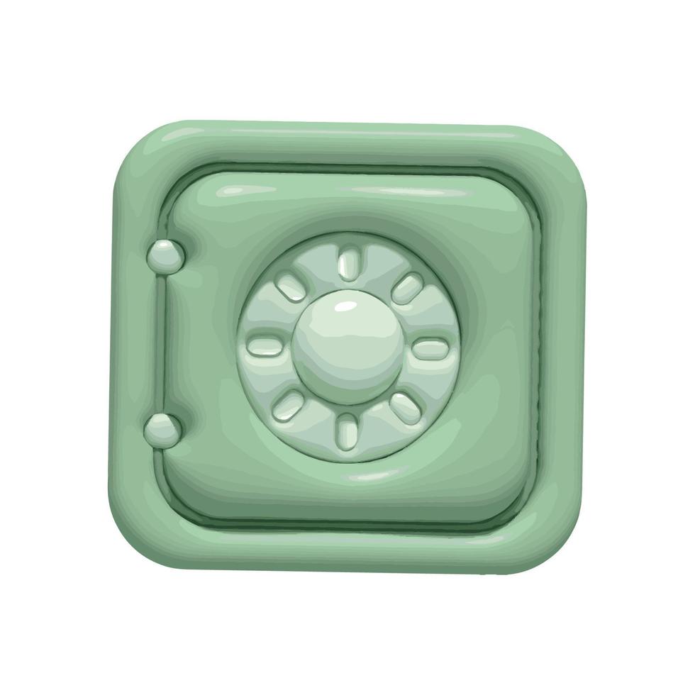 safe box 3d style vector