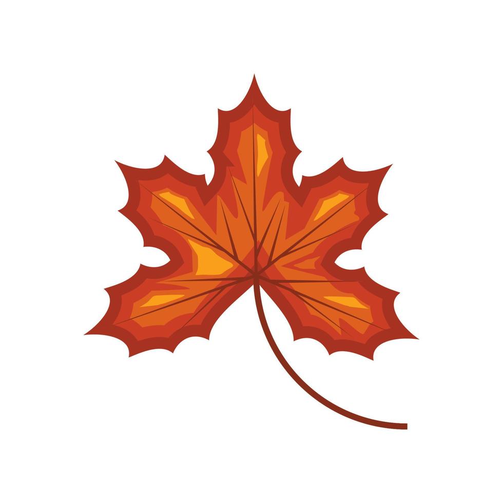 autumn leaf icon vector