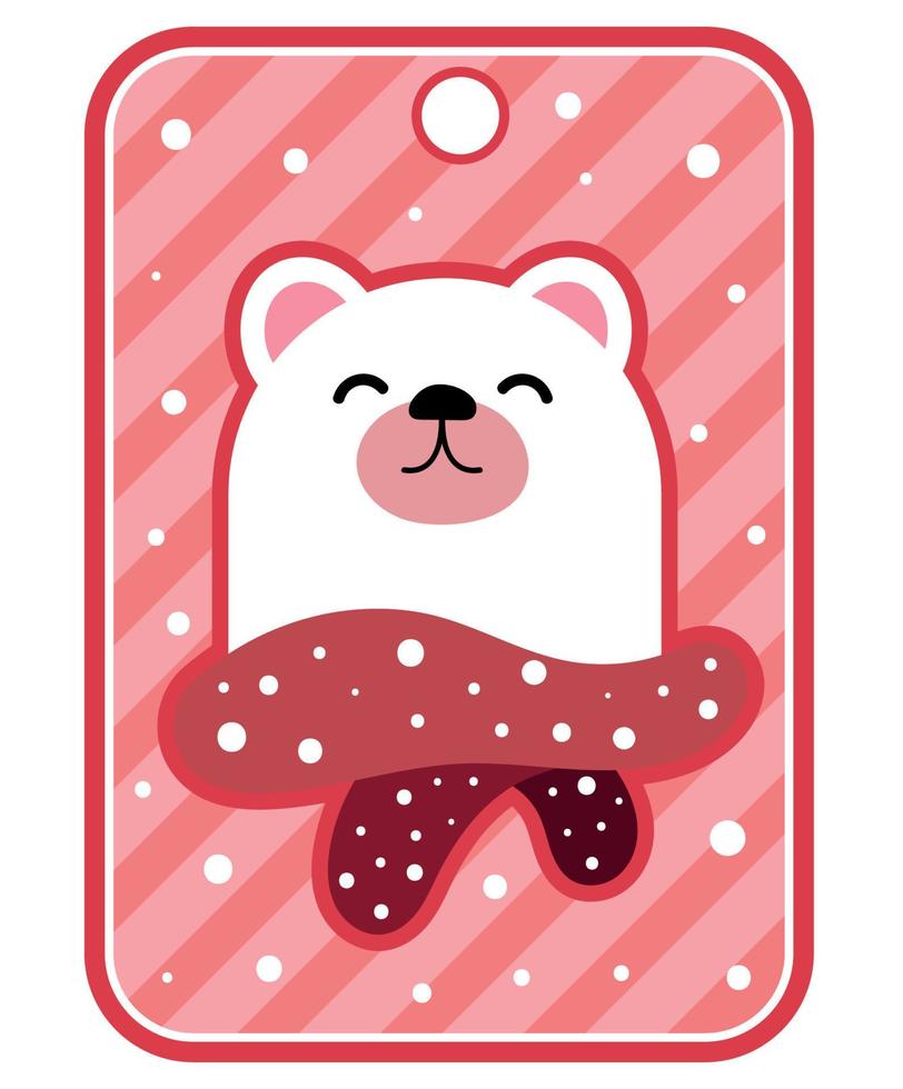 christmas bear deal vector