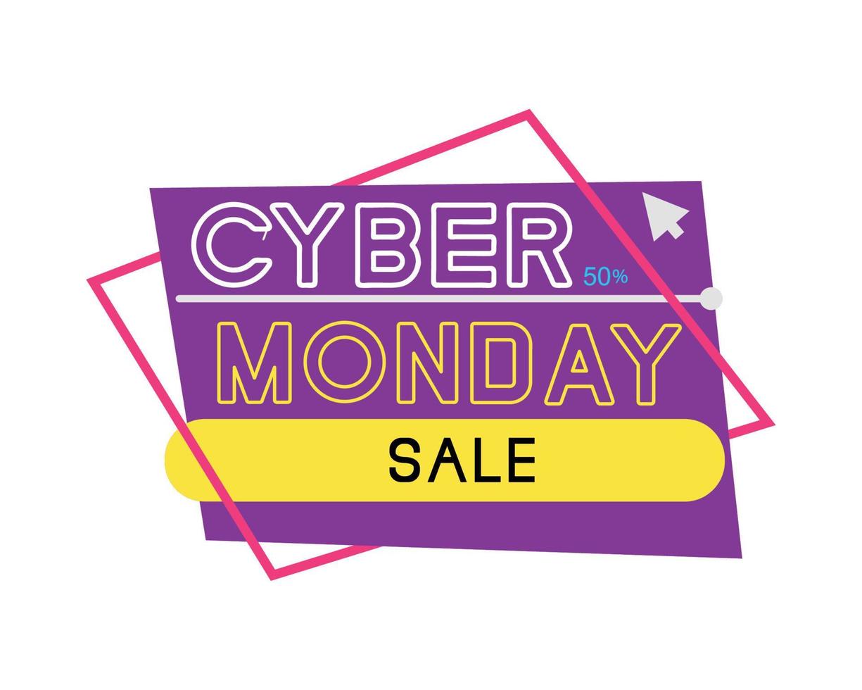 cyber monday sale vector