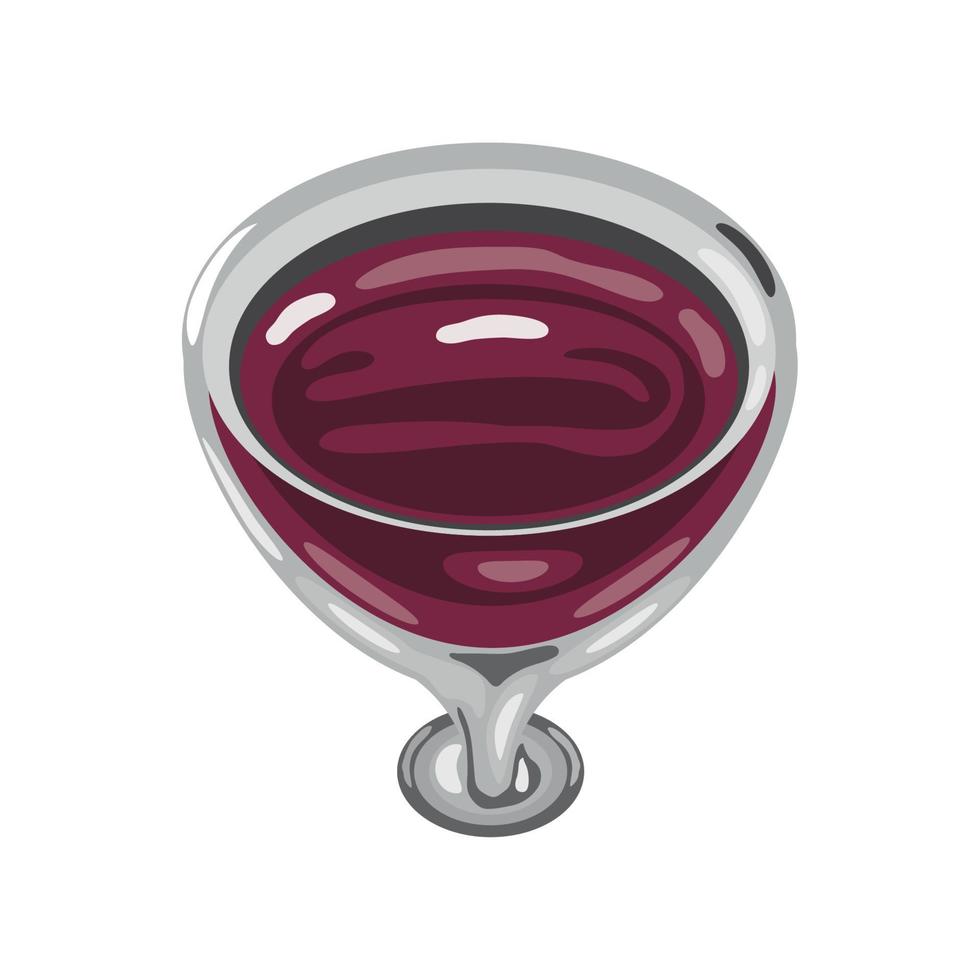 icono de copa de vino vector