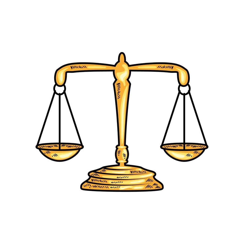 scale law and justice vector