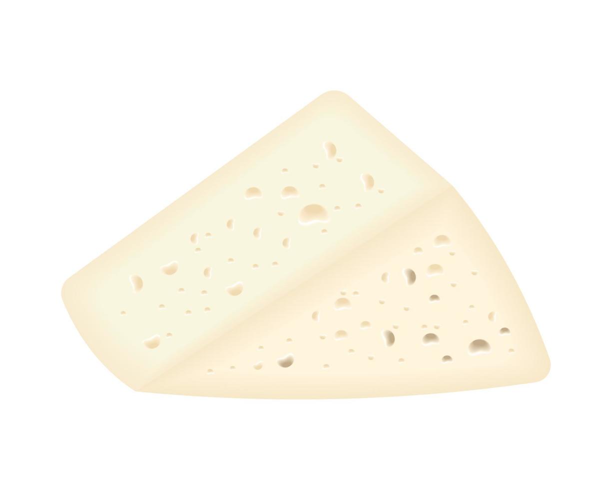 icono realista de queso feta vector