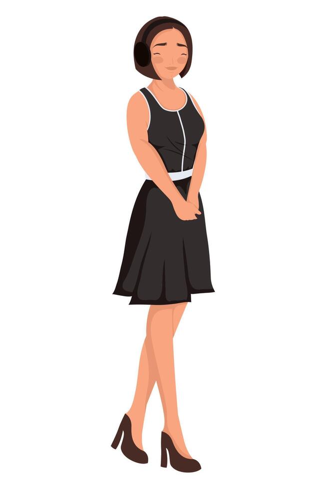 joven mujer asiática vector