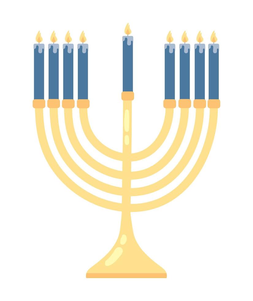 menorah hanukkah icon vector
