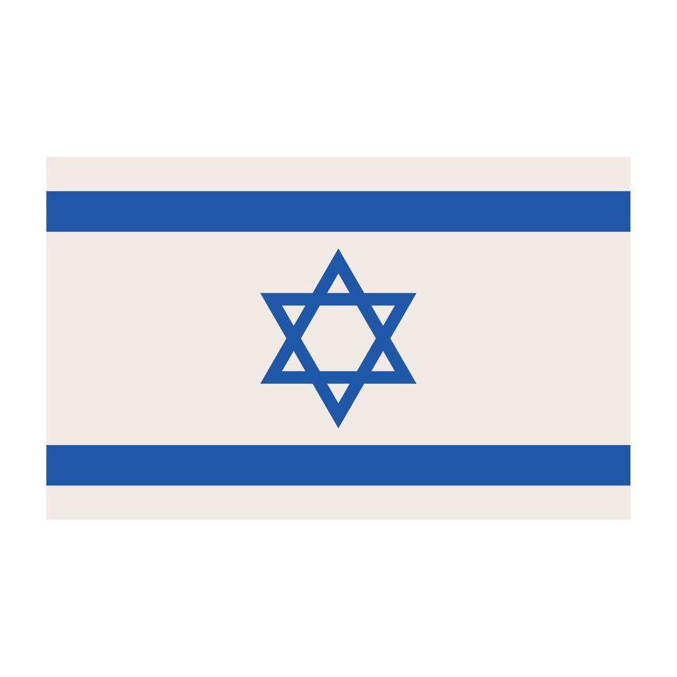 icono de la bandera israelí vector