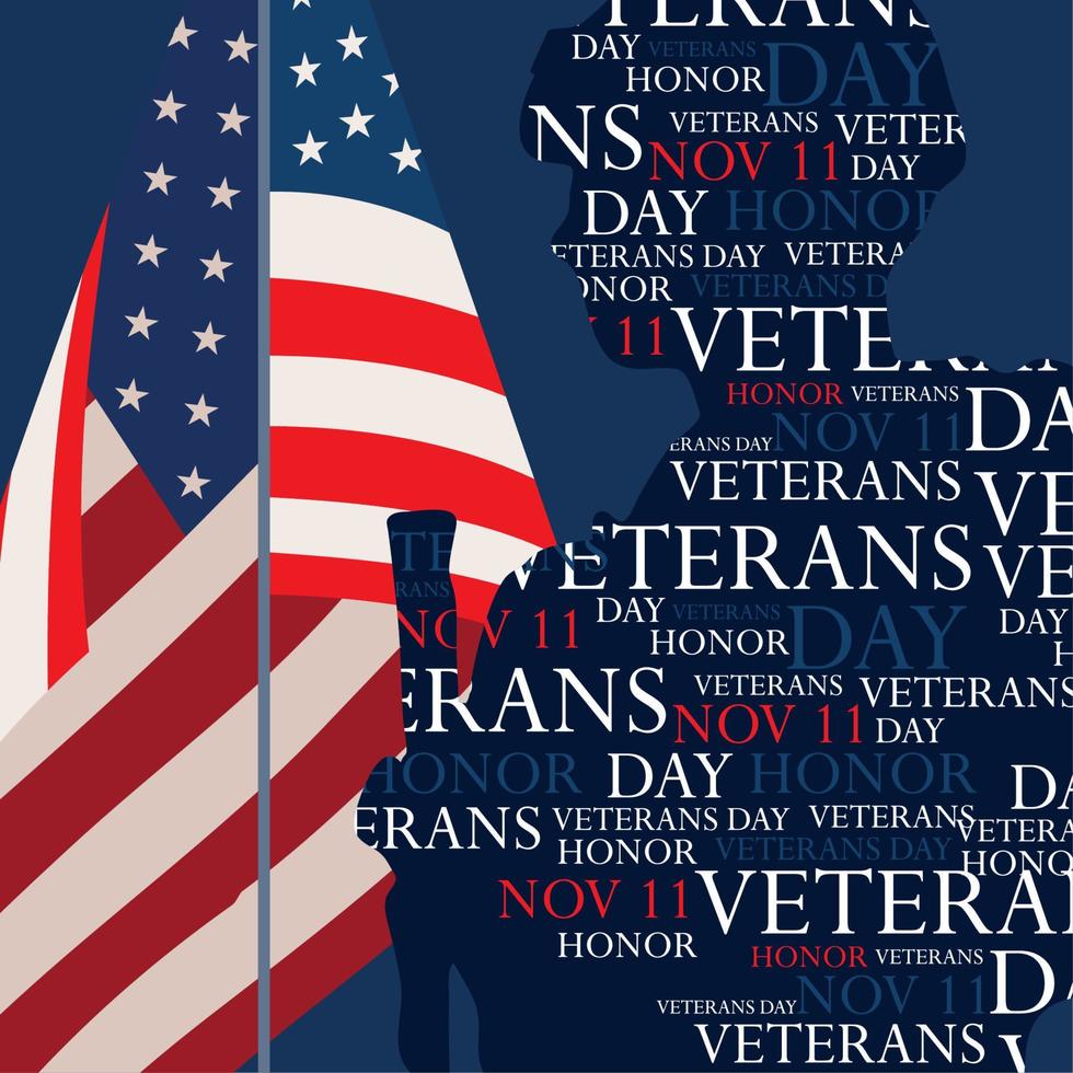 veterans day, november 11 festive vector