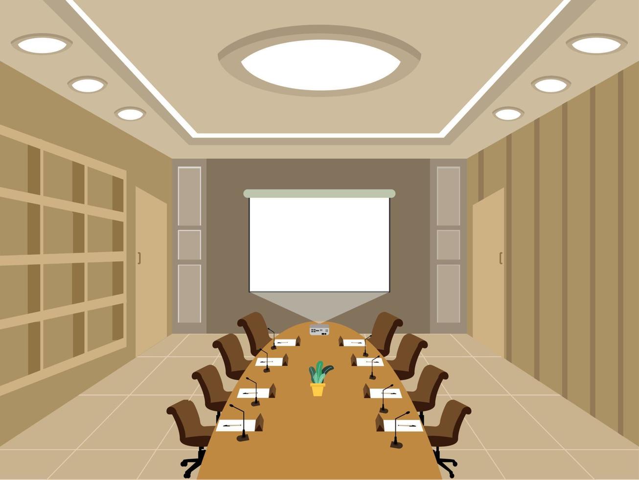 meeting room vector realistic modern  landscape