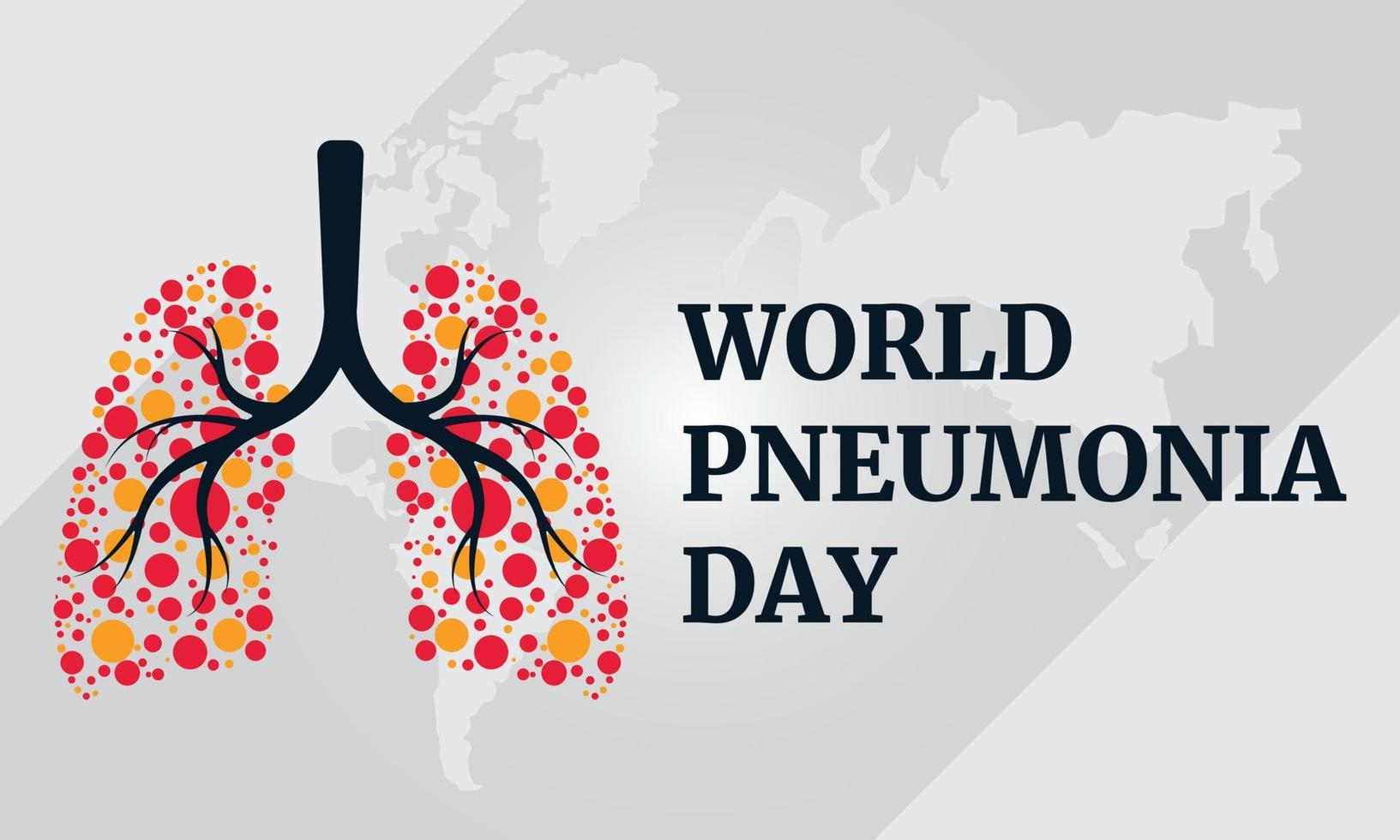 world pneumonia day vector illustration