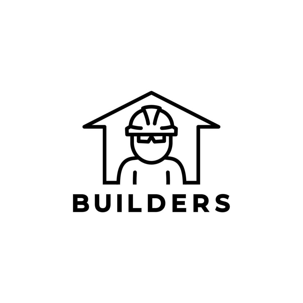 Builders logo vector. Real estate vector. Building and landmark logo vector