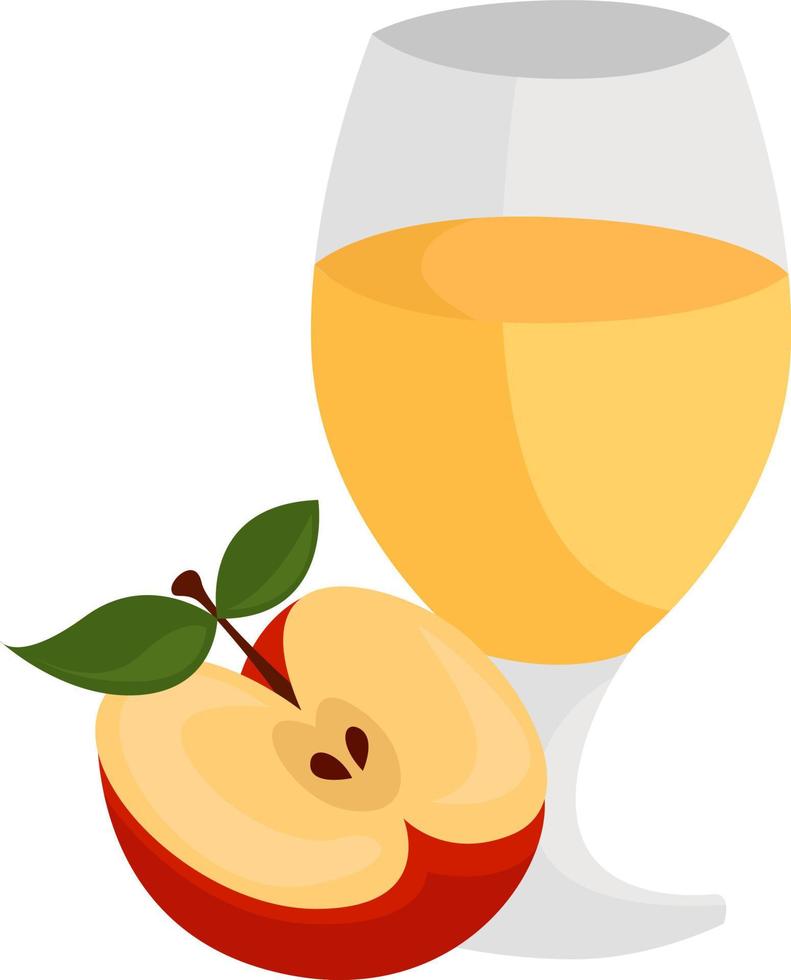 Apple cider, illustration, vector on white background