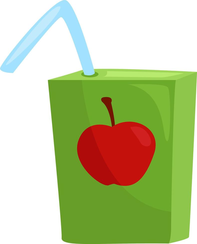 Zumo de manzana,ilustración,vector sobre fondo blanco. vector