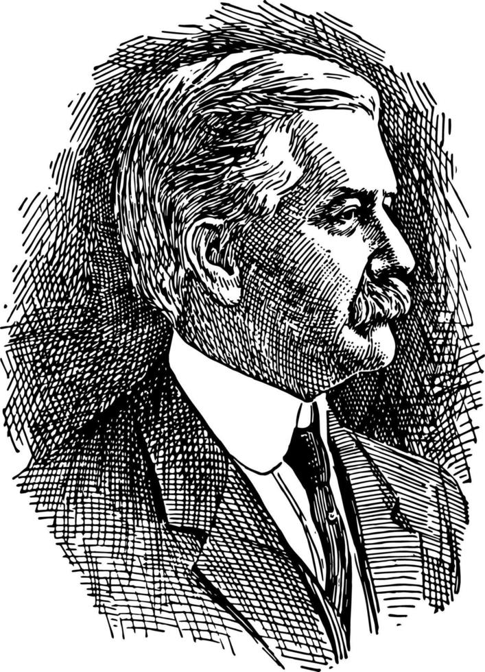 William C. Gorgas, vintage illustration vector