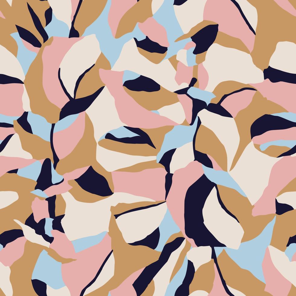 Vector abstract shapes illustration seamless repeat pattern