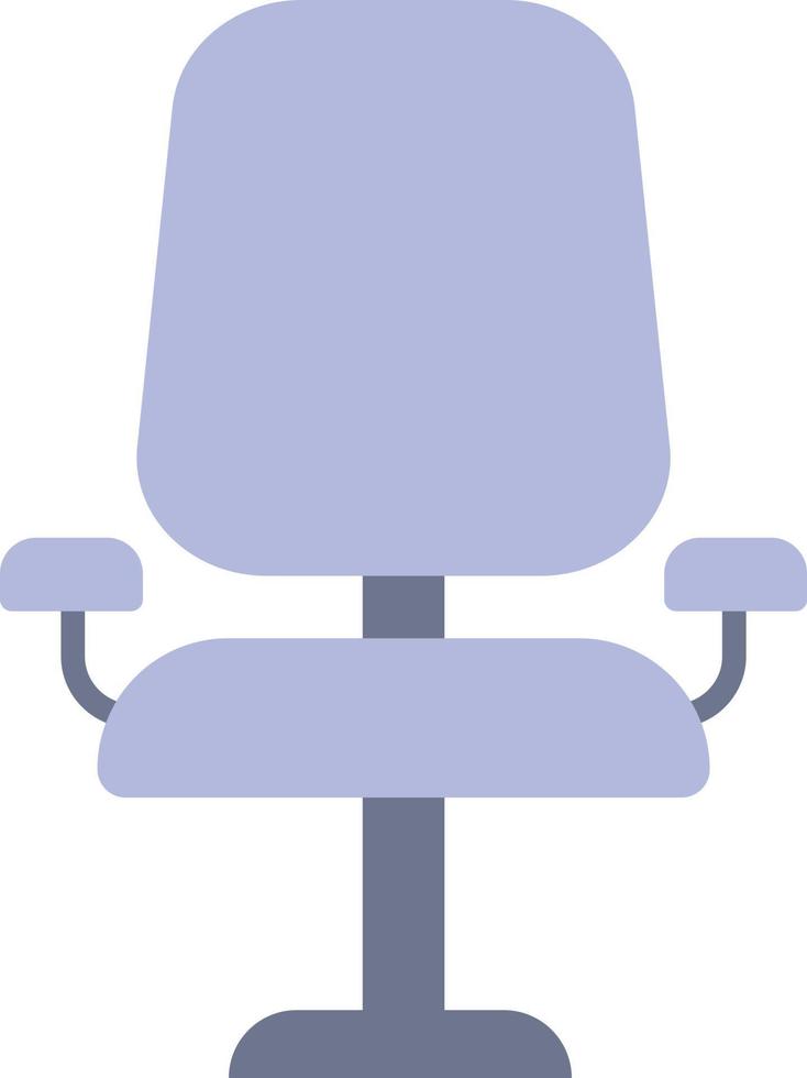 Blue office chair, illustration, vector on white background.