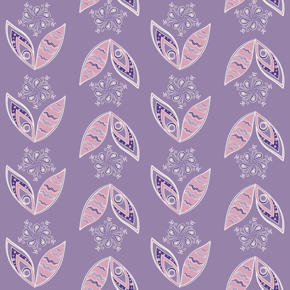 Seamless pattern based on an ornament with a Paisley bandana print in delicate pastel colors, scarf around the neck, print on fabric, wallpaper vector
