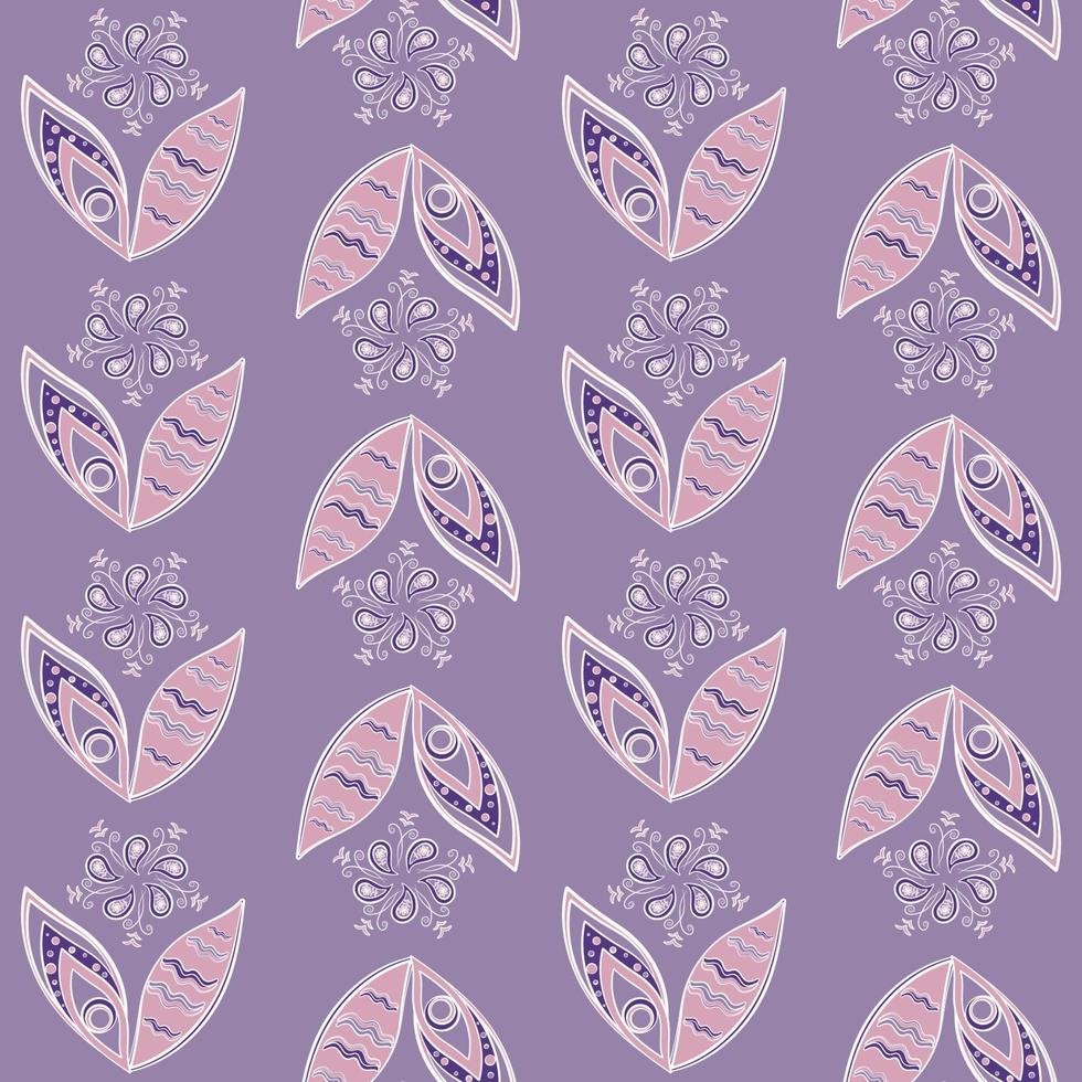 Seamless pattern based on an ornament with a Paisley bandana print in delicate pastel colors, scarf around the neck, print on fabric, wallpaper vector