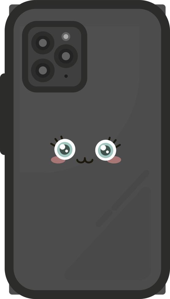 Cute phone, illustration, vector on white background