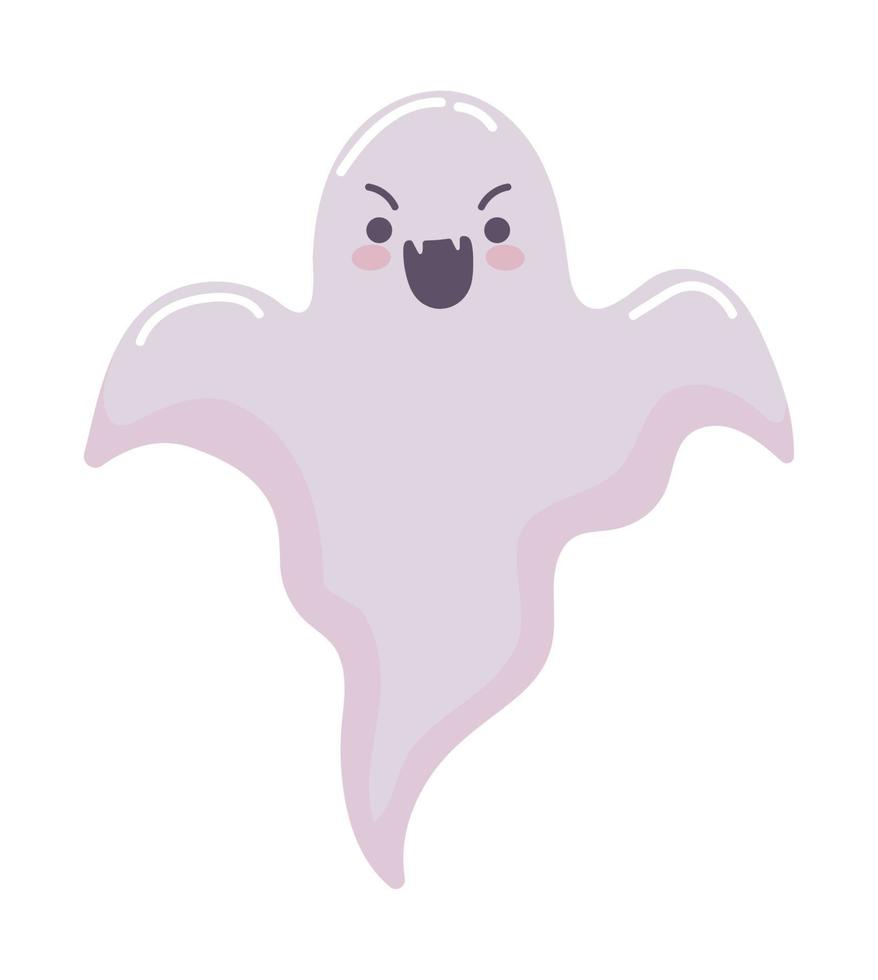 lindo fantasma aterrador vector