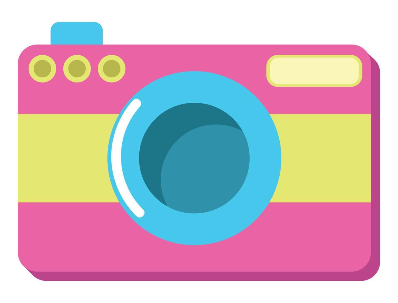 90s retro camera vector