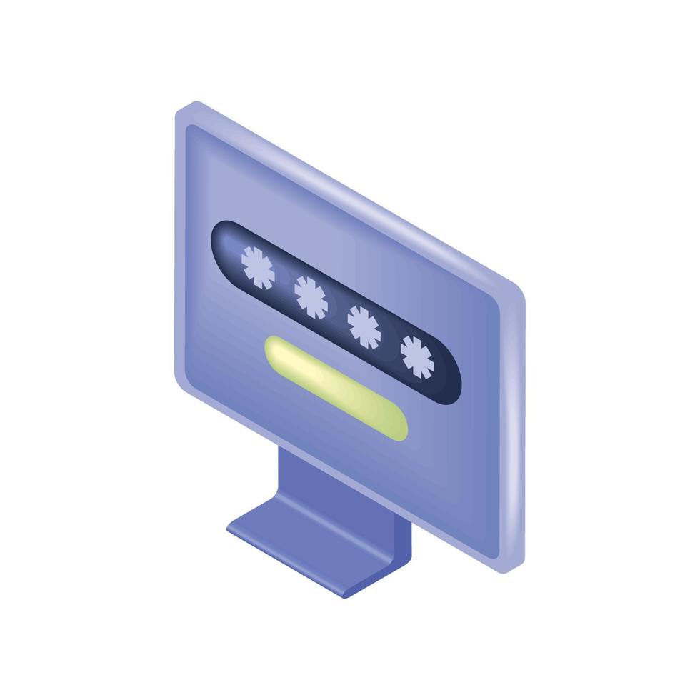 login account data privacy vector