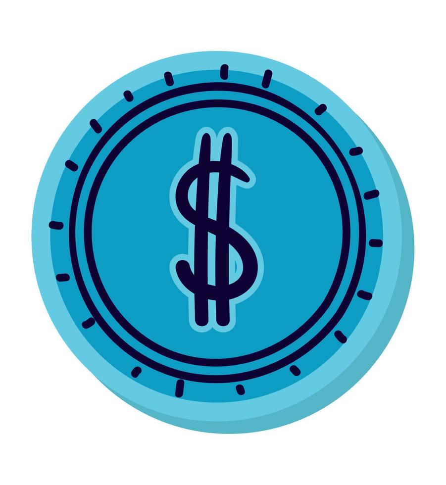 coin money icon vector