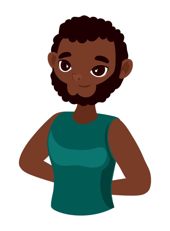 afro american man vector