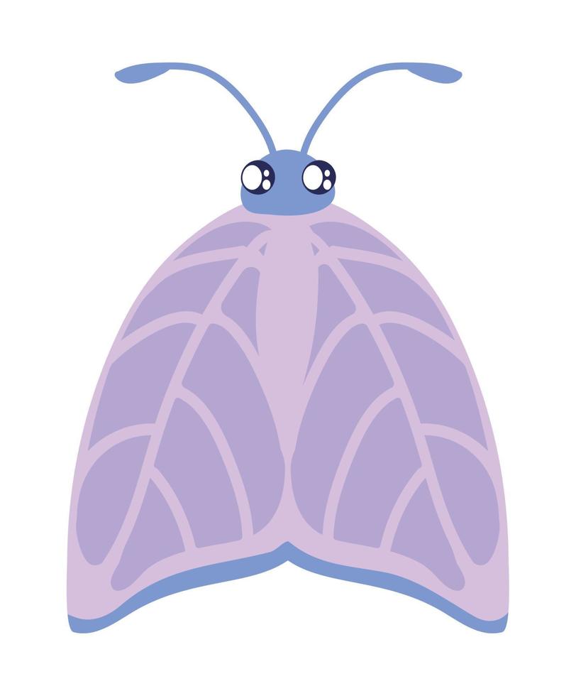 moth bug cartoon vector