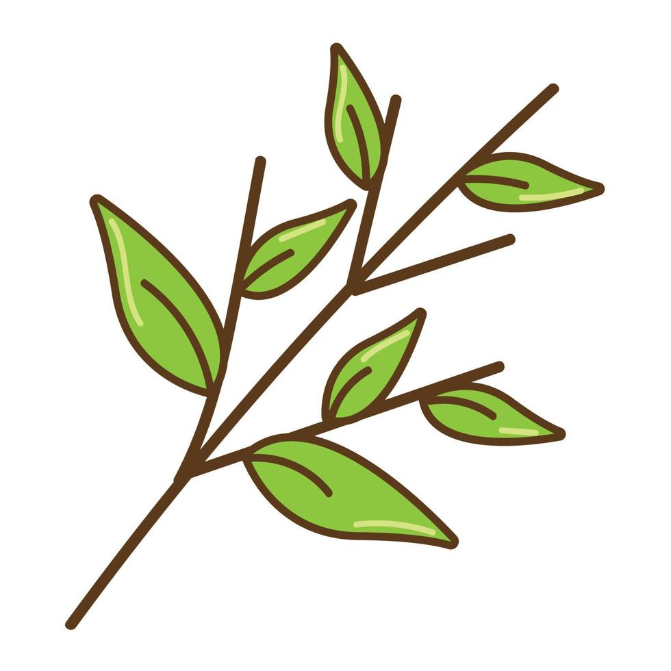 branch plant icon vector
