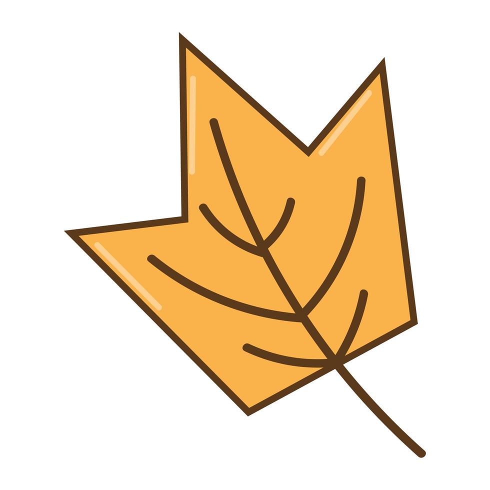 autumn dry leaf vector