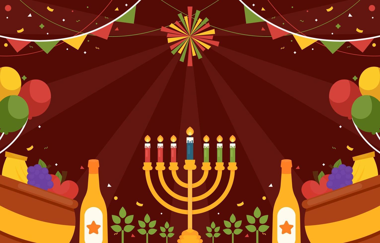 Kwanzaa Background Concept vector