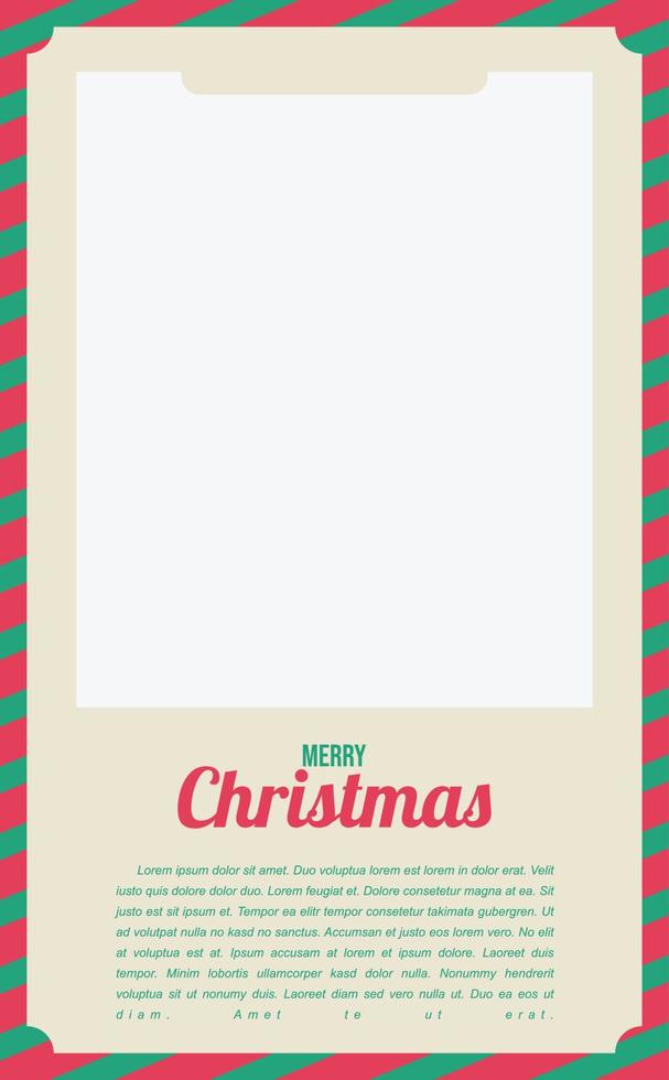 christmas background with space for photo frames vector