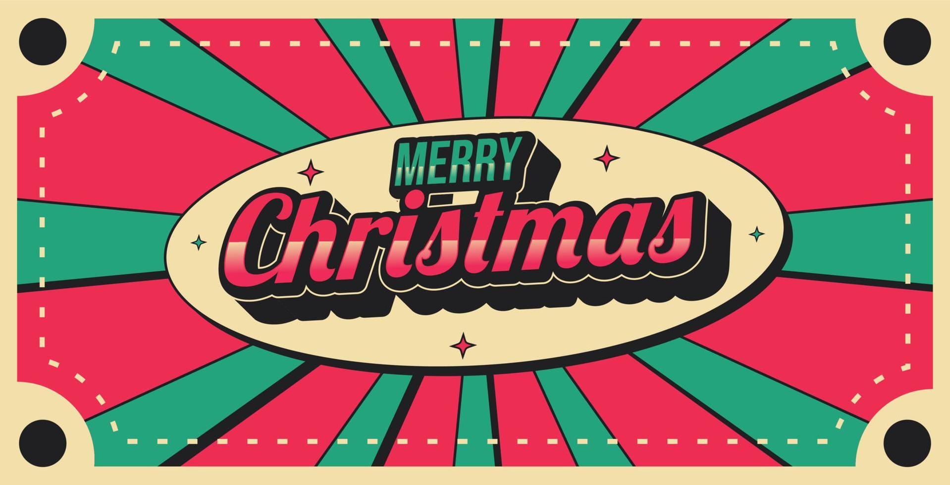 Christmas background, perfect for a retro style greeting card vector