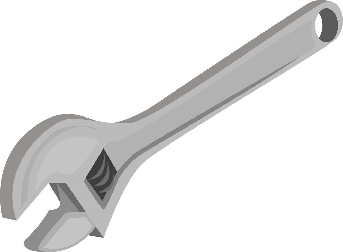 Wrench, illustration, vector on white background