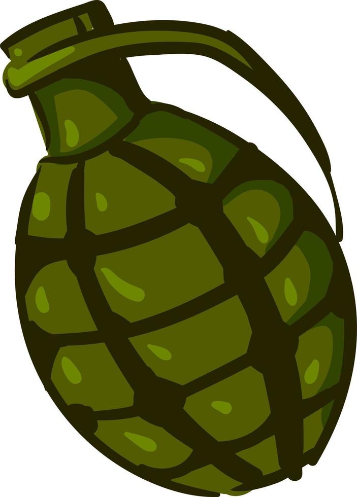 Fat grenade, illustration, vector on white background